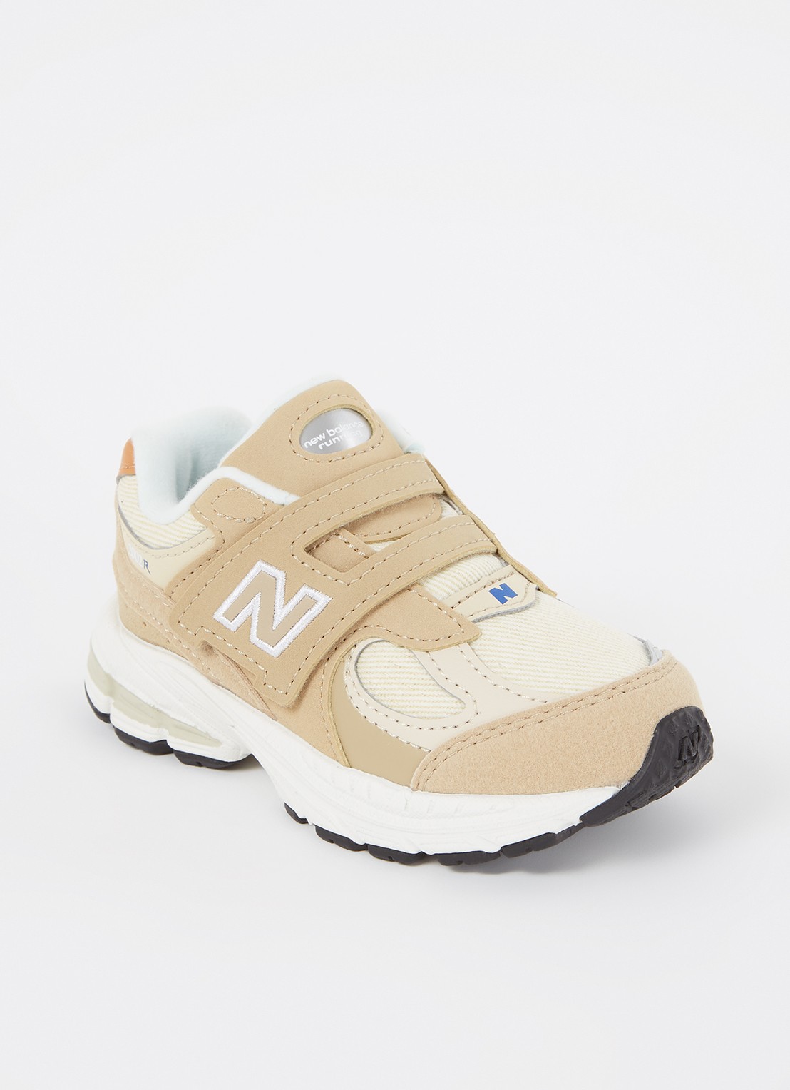 New Balance 2002 sneaker met mesh details - voorkant 3 beige