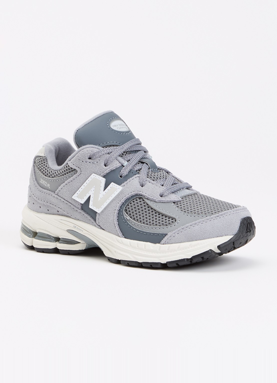 New Balance 2002R sneaker met details van suède - voorkant grijs