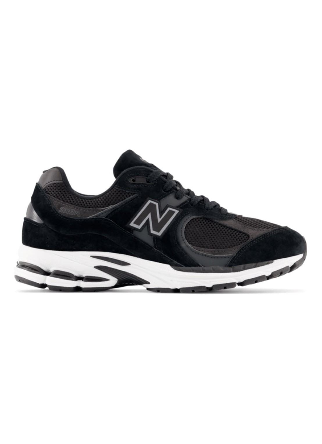New Balance 2002R sneaker met suède details - voorkant 4 zwart
