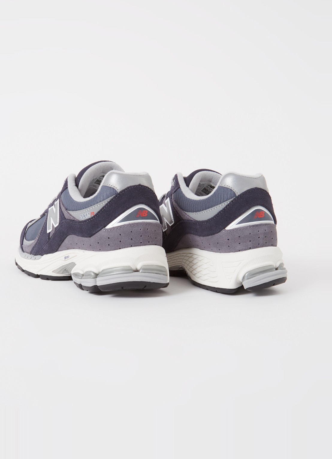 New Balance 2002R sneaker van suède met mesh details  - detail 3 donkerblauw