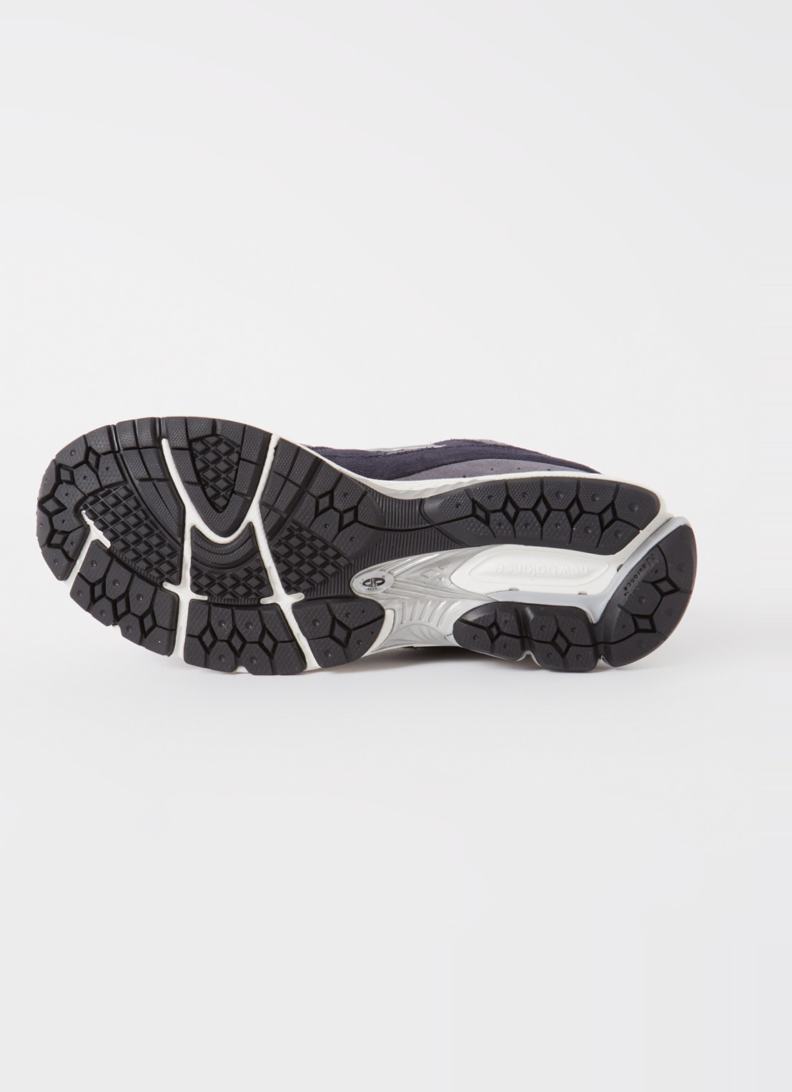 New Balance 2002R sneaker van suède met mesh details  - detail 5 donkerblauw