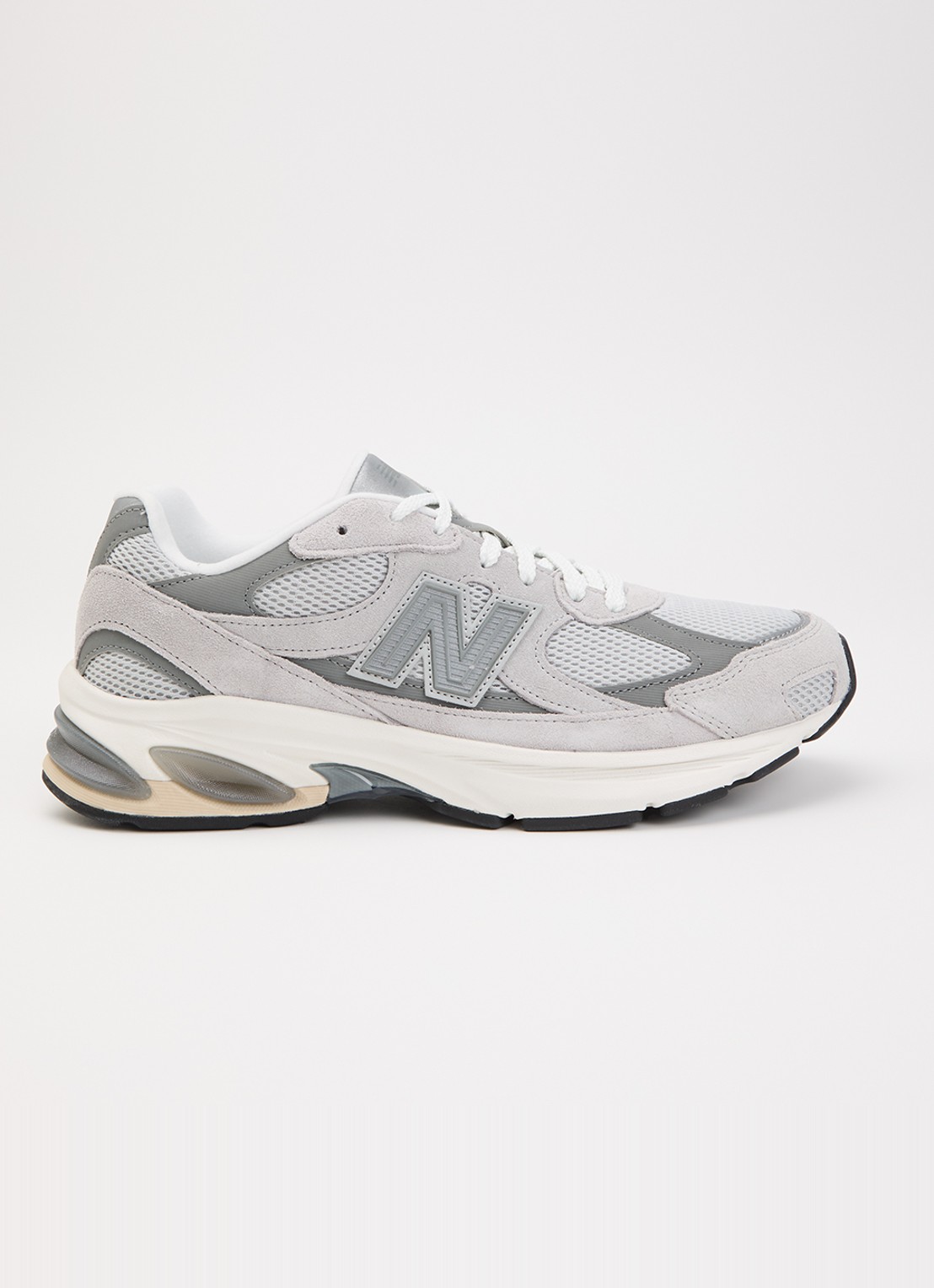 New Balance 2010 sneaker met logo - voorkant grijs