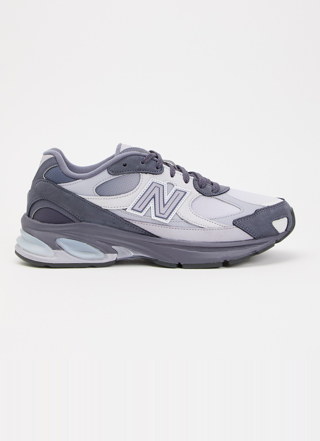 New Balance 2010 sneaker met suède details - voorkant 4 donkerblauw