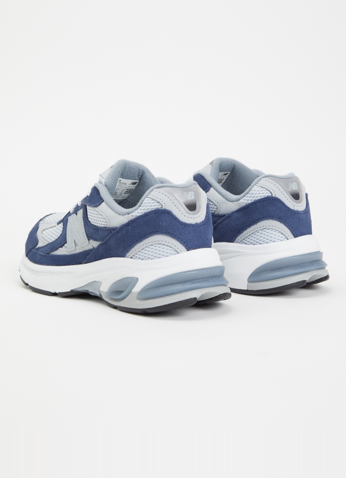 New Balance 2010 sneaker met suède details - achterkant donkerblauw
