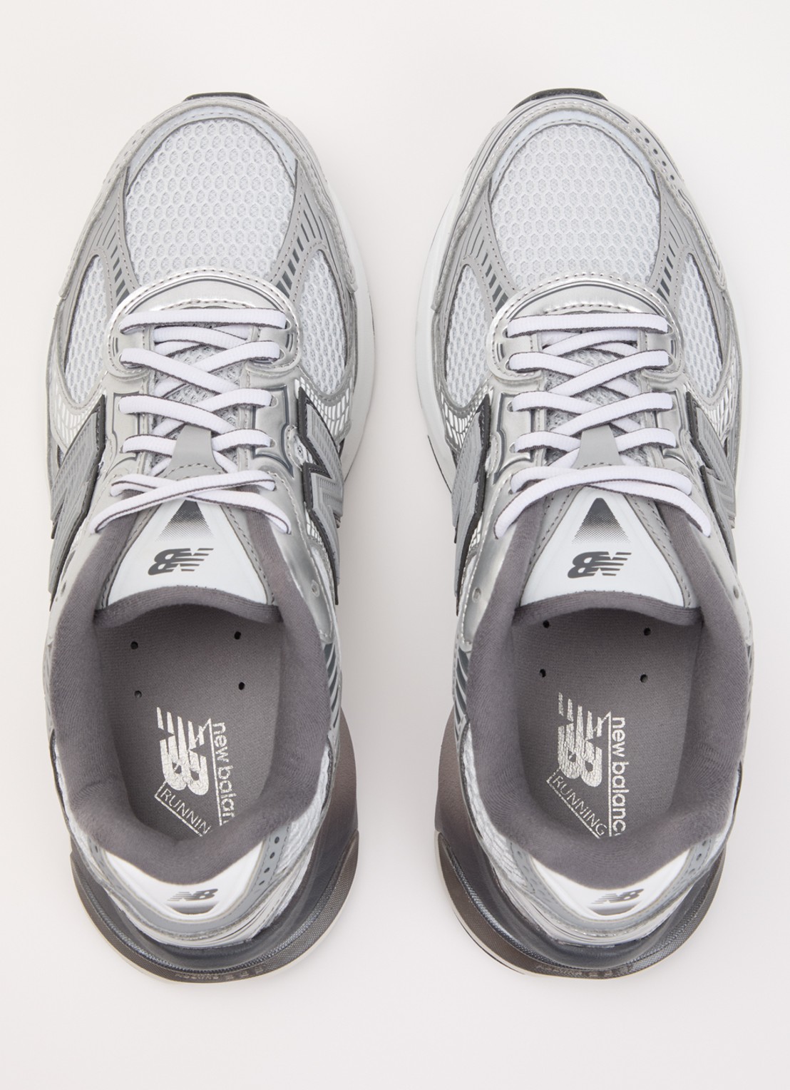New Balance 2010 sneaker van mesh met details van nubuck - detail 3 zilver