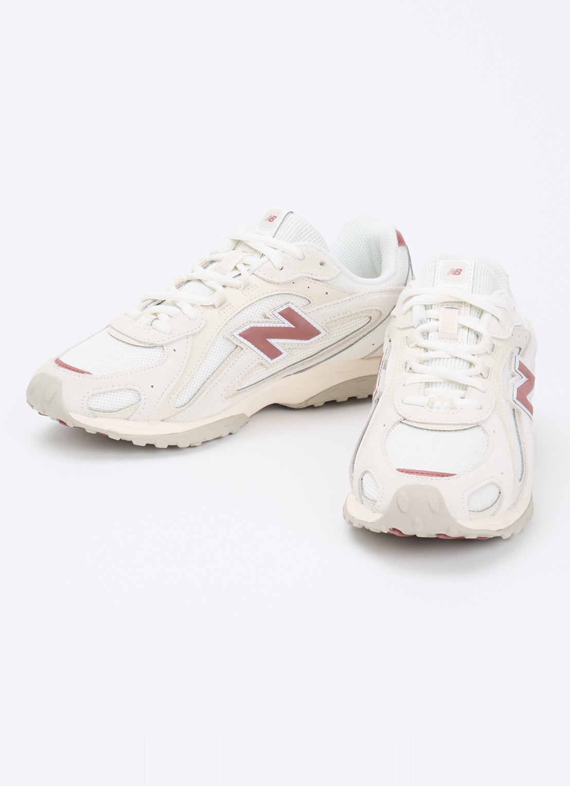 New Balance 204L sneaker met mesh details - detail 3 gebroken wit