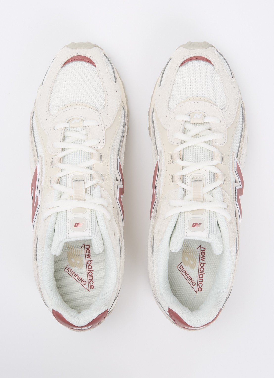 New Balance 204L sneaker met mesh details - detail 4 gebroken wit
