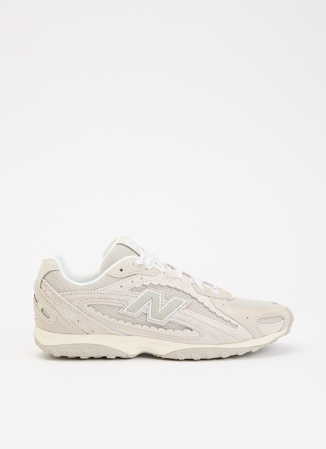 New Balance 204L sneaker van mesh met details van suède - voorkant 5 taupe