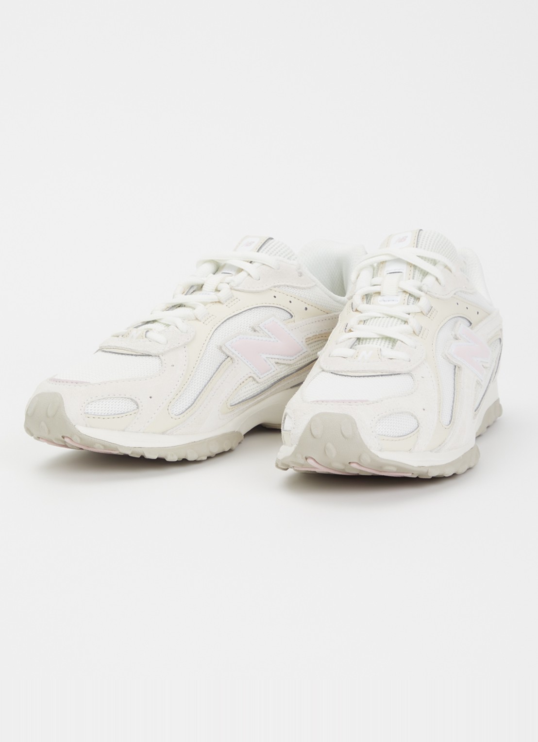New Balance 204L sneaker van mesh met details van suède - detail 3 taupe