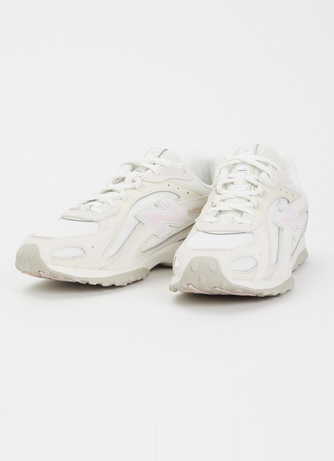 New Balance 204L sneaker van mesh met details van suède - detail 6 taupe