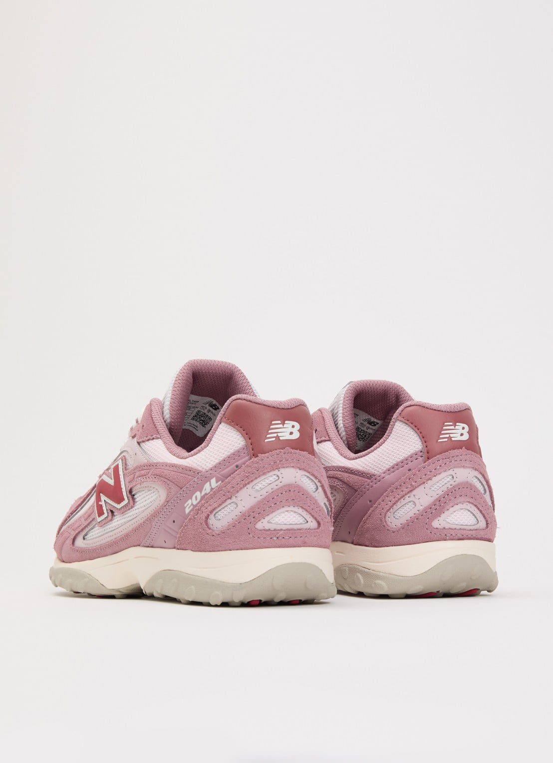 New Balance 204L sneaker van mesh met logo - achterkant roze
