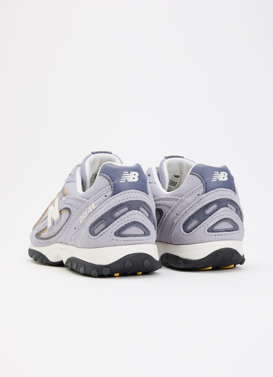 New Balance 204L sneaker van suède met leren details - achterkant 4 lavendel