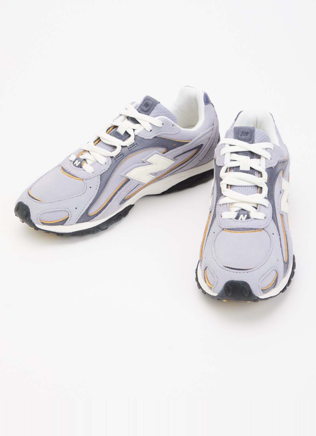 New Balance 204L sneaker van suède met leren details - detail lavendel