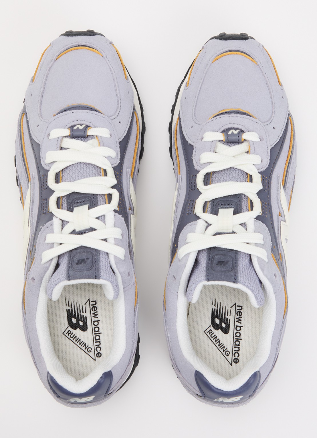 New Balance 204L sneaker van suède met leren details - detail 2 lavendel