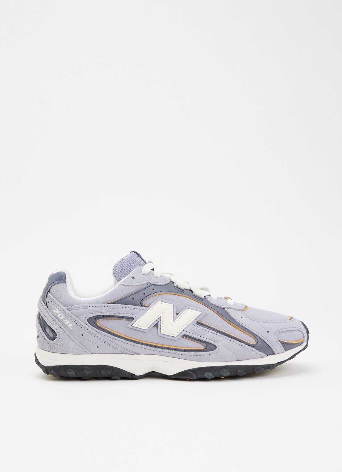 New Balance 204L sneaker van suède met leren details - voorkant 5 lavendel