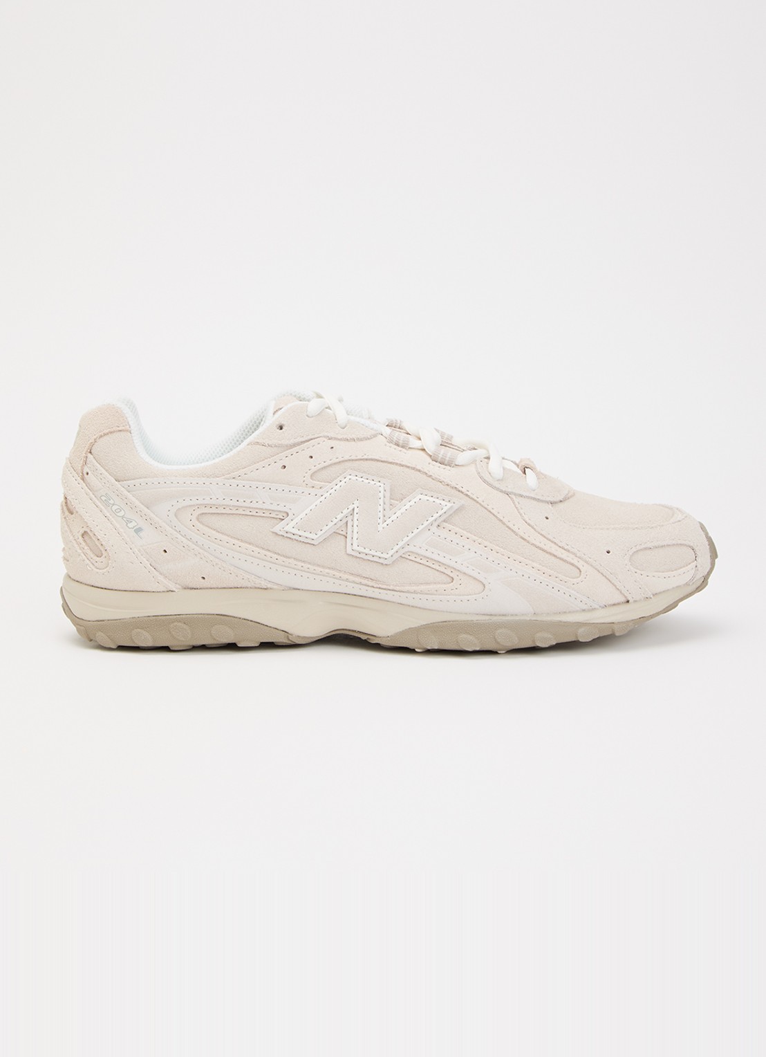 New Balance 204L sneaker van suède - voorkant beige