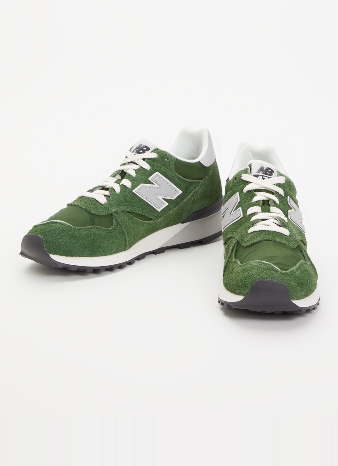 New Balance 475 sneaker met suède details - detail groen