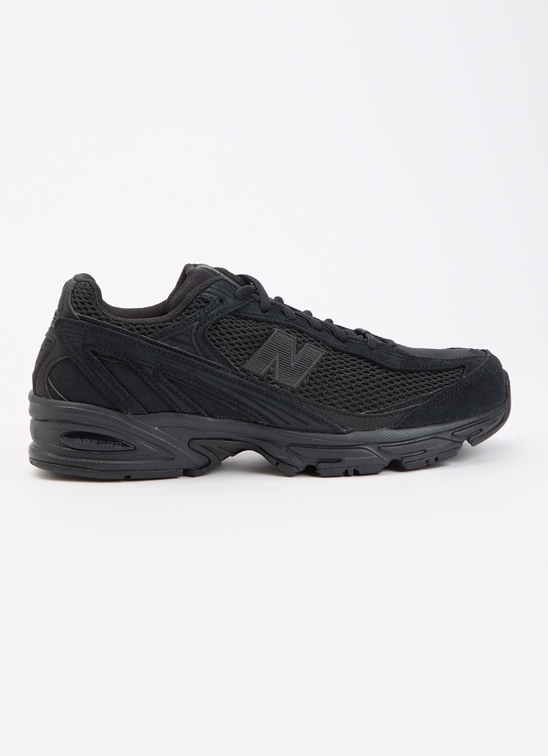 New Balance 509 sneaker met mesh details - voorkant zwart