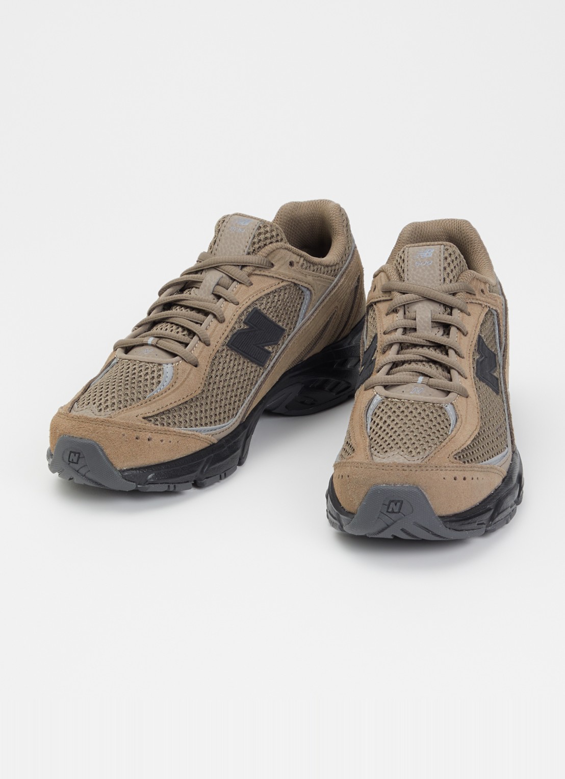 New Balance 509 sneaker met suède details - detail 3 bruin