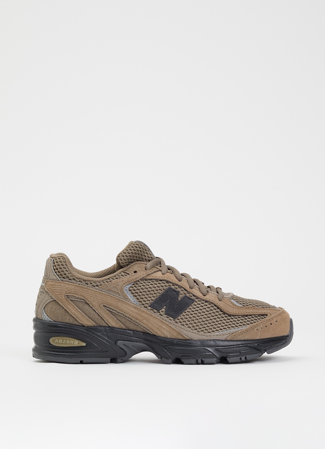 New Balance 509 sneaker met suède details - voorkant bruin