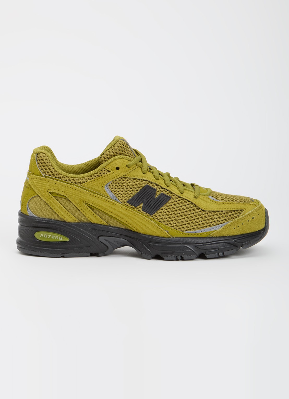 New Balance 509 sneaker van mesh met logo - voorkant mosgroen