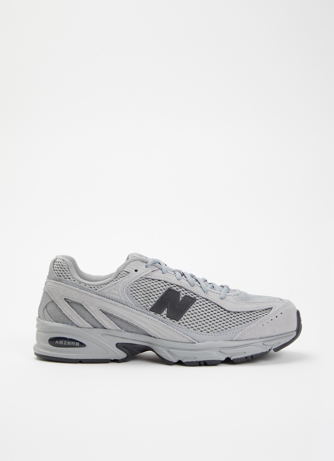 New Balance 509 sneaker van suède met mesh details  - voorkant 2 grijs