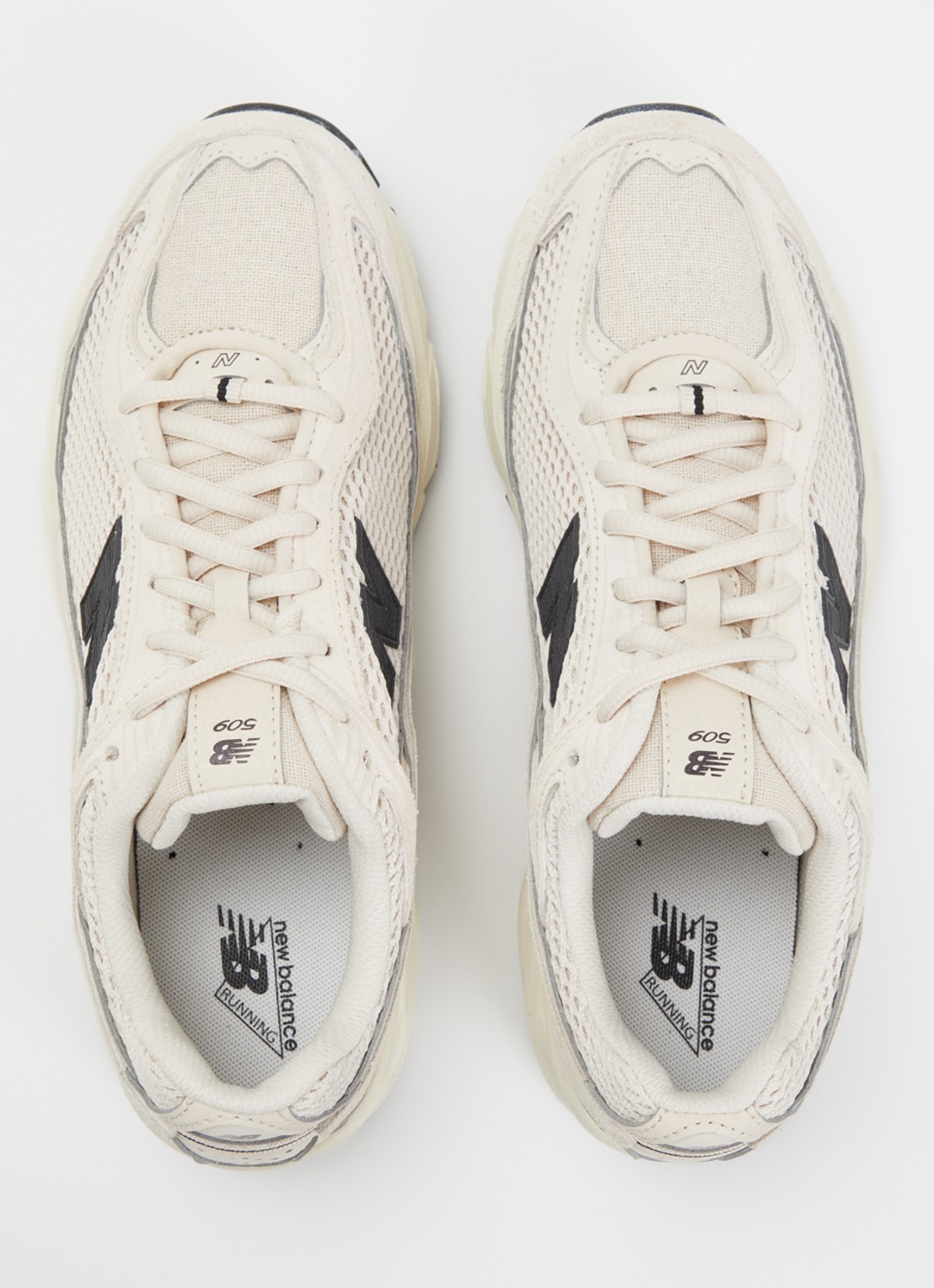 New Balance 509 sneaker van suède met mesh details  - detail 4 beige
