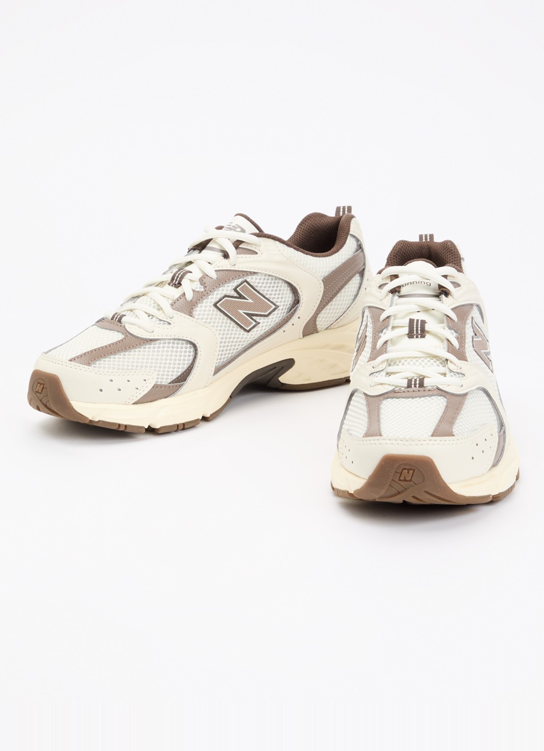 New Balance 530 sneaker met mesh details - detail 3 lichtbruin