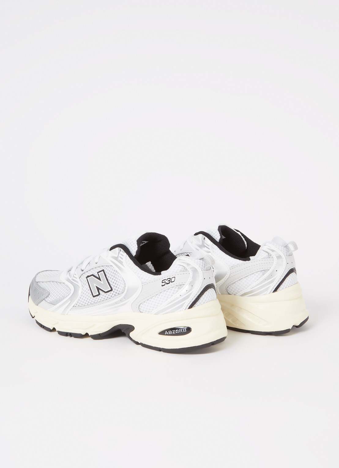 New Balance 530 sneaker met mesh details - detail 4 zilver