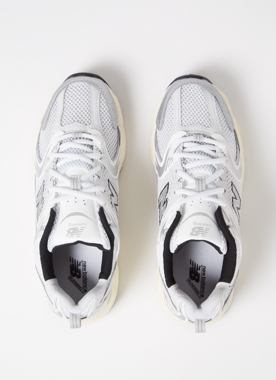New Balance 530 sneaker met mesh details - detail 5 zilver