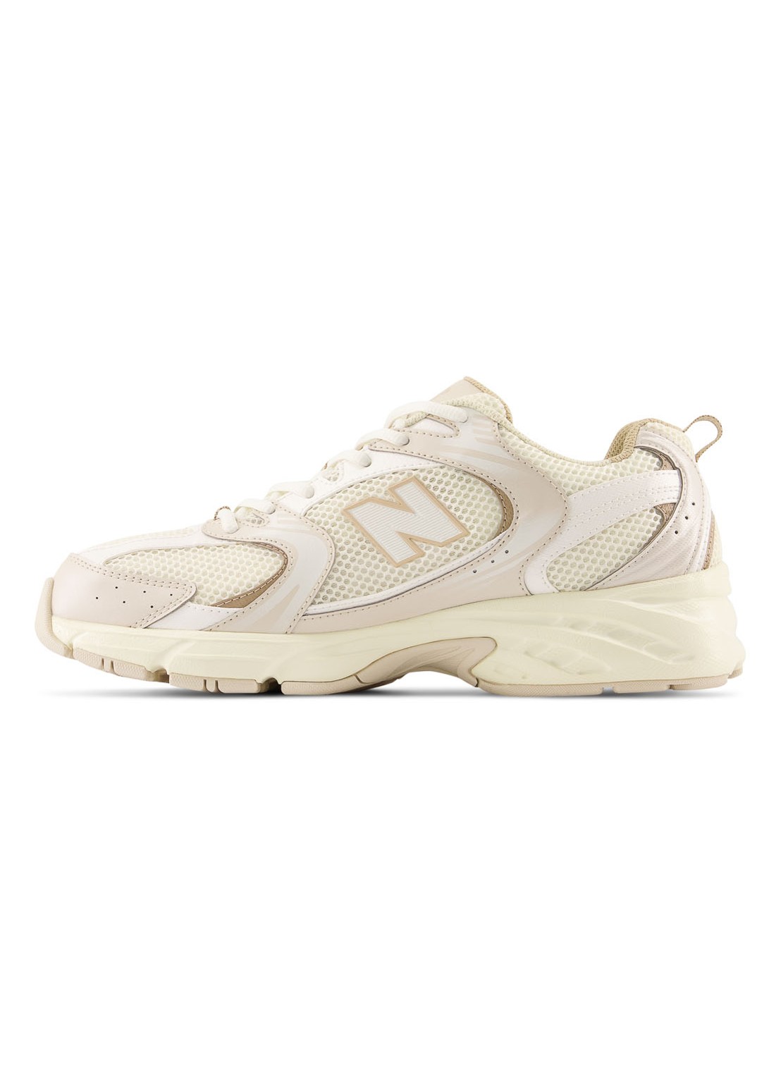 New Balance 530 sneaker met mesh details - detail beige