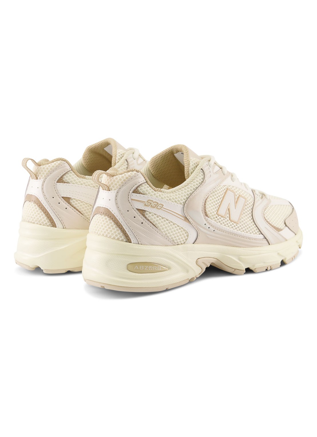 New Balance 530 sneaker met mesh details - detail 4 beige