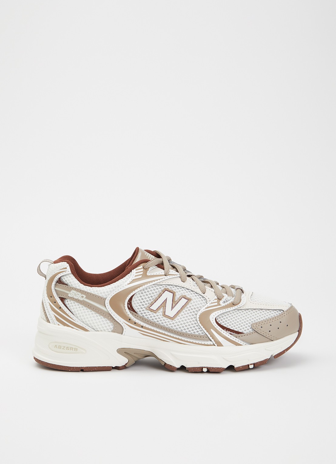New Balance 530 sneaker met mesh details - voorkant 5 roodbruin