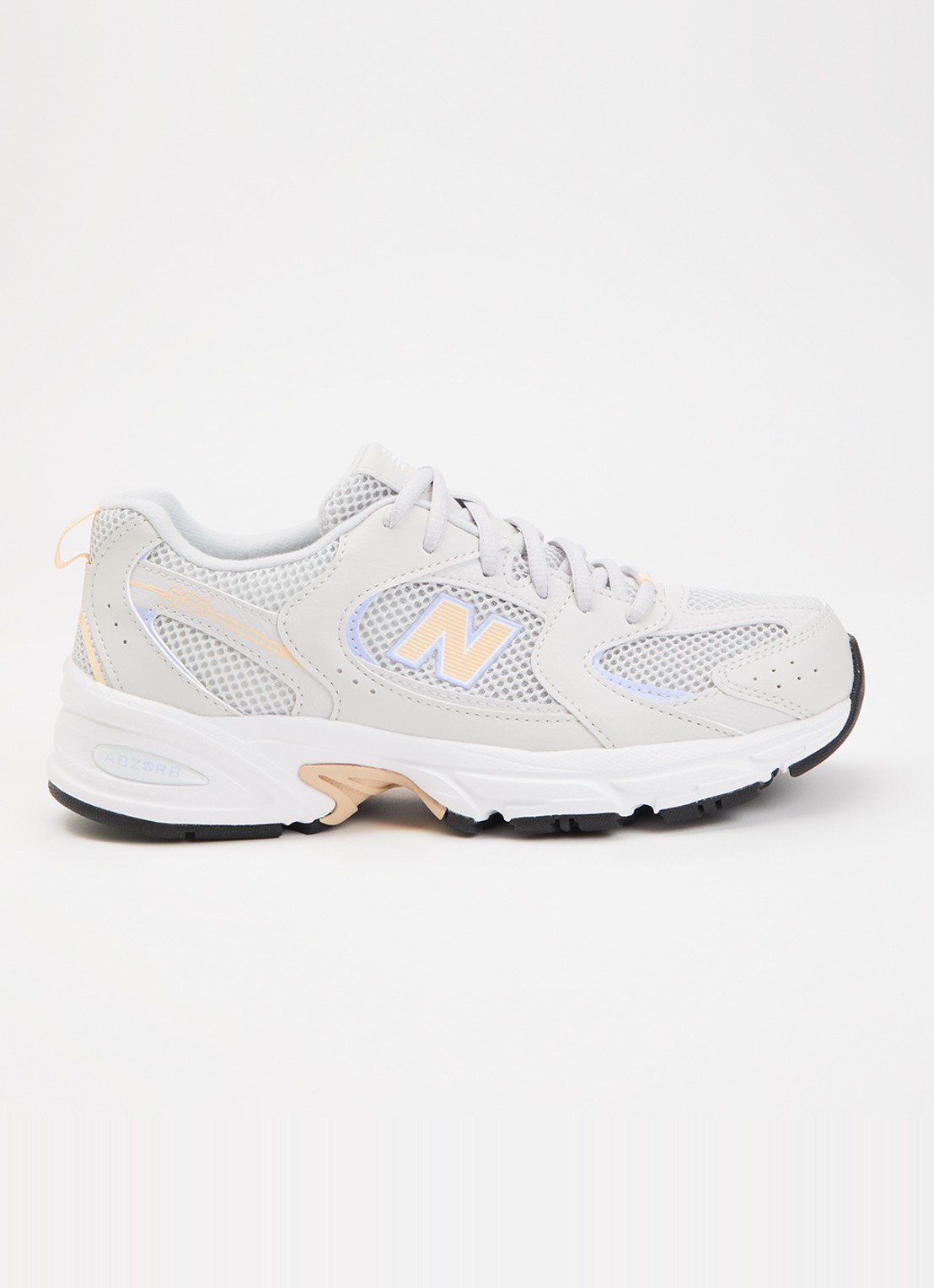 New Balance 530 sneaker met mesh details - voorkant 2 grijs