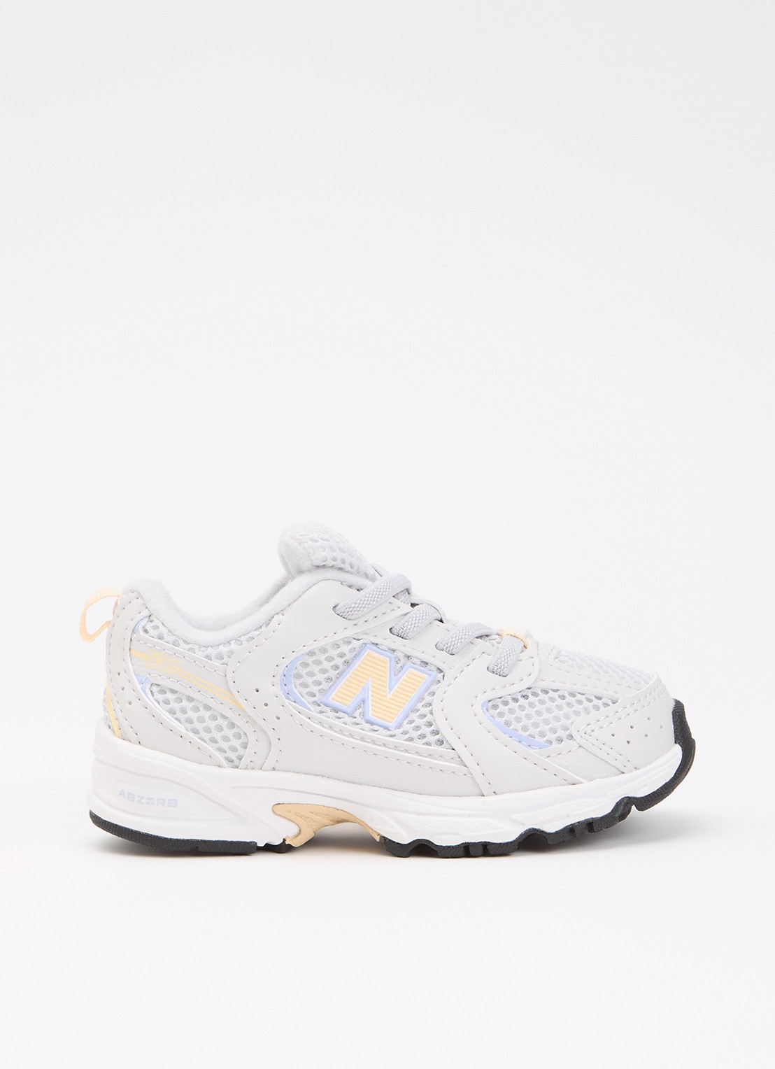 New Balance 530 sneaker met mesh details - voorkant lichtgrijs