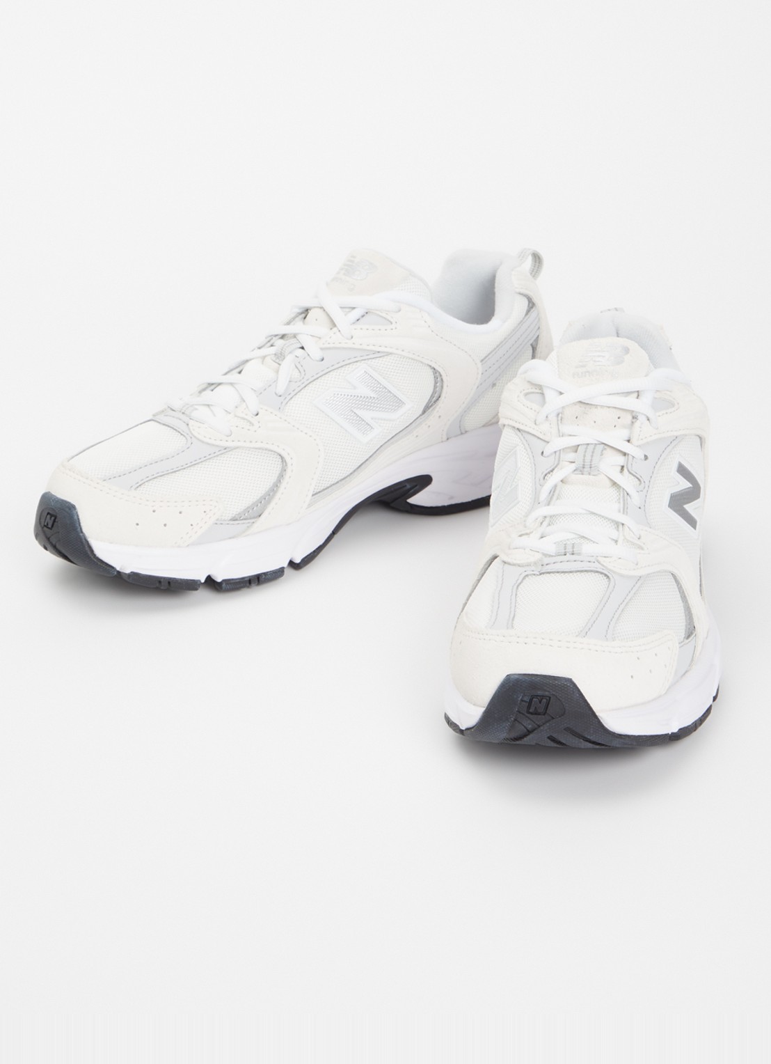 New Balance 530 sneaker met suède details - detail 2 lichtgrijs