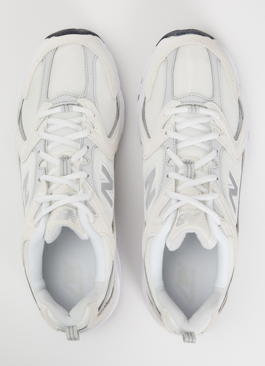New Balance 530 sneaker met suède details - detail 3 lichtgrijs