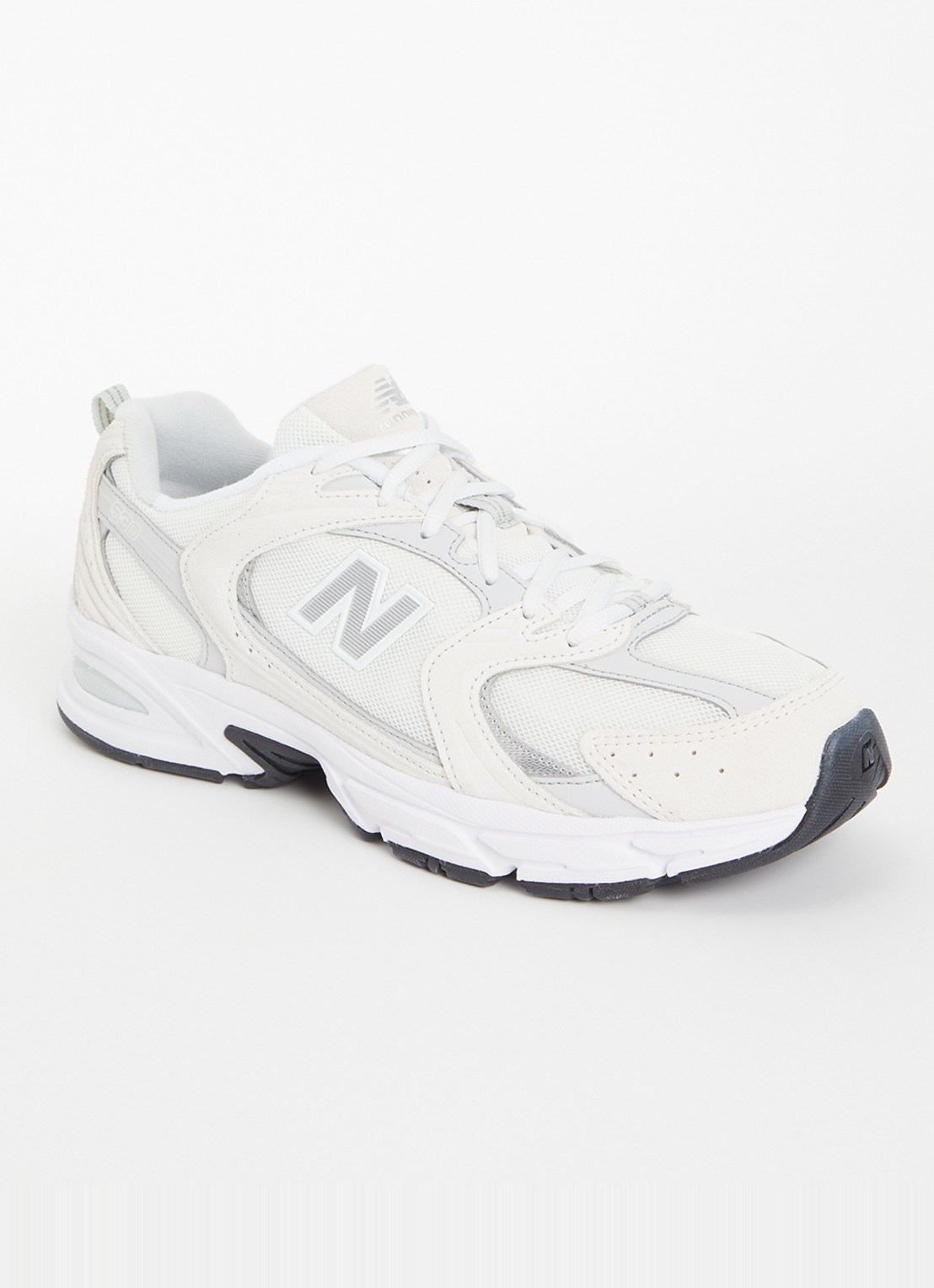 New Balance 530 sneaker met suède details - voorkant lichtgrijs
