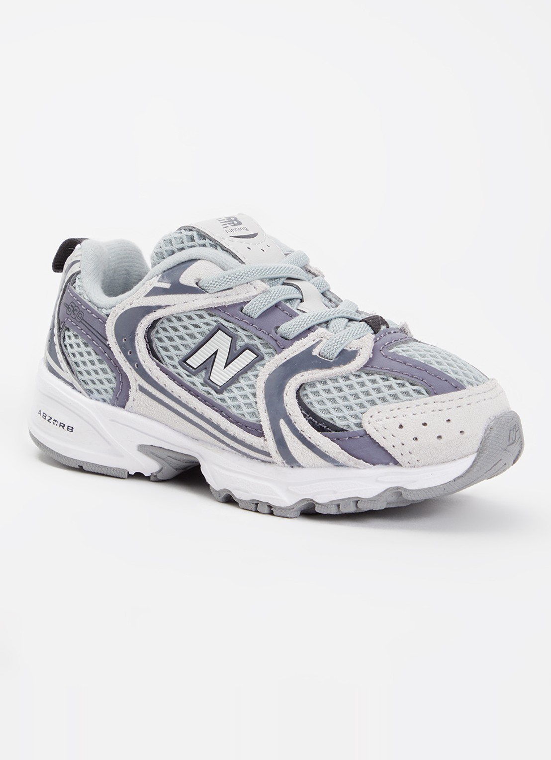 New Balance 530 sneaker van mesh met logo - voorkant lindegroen