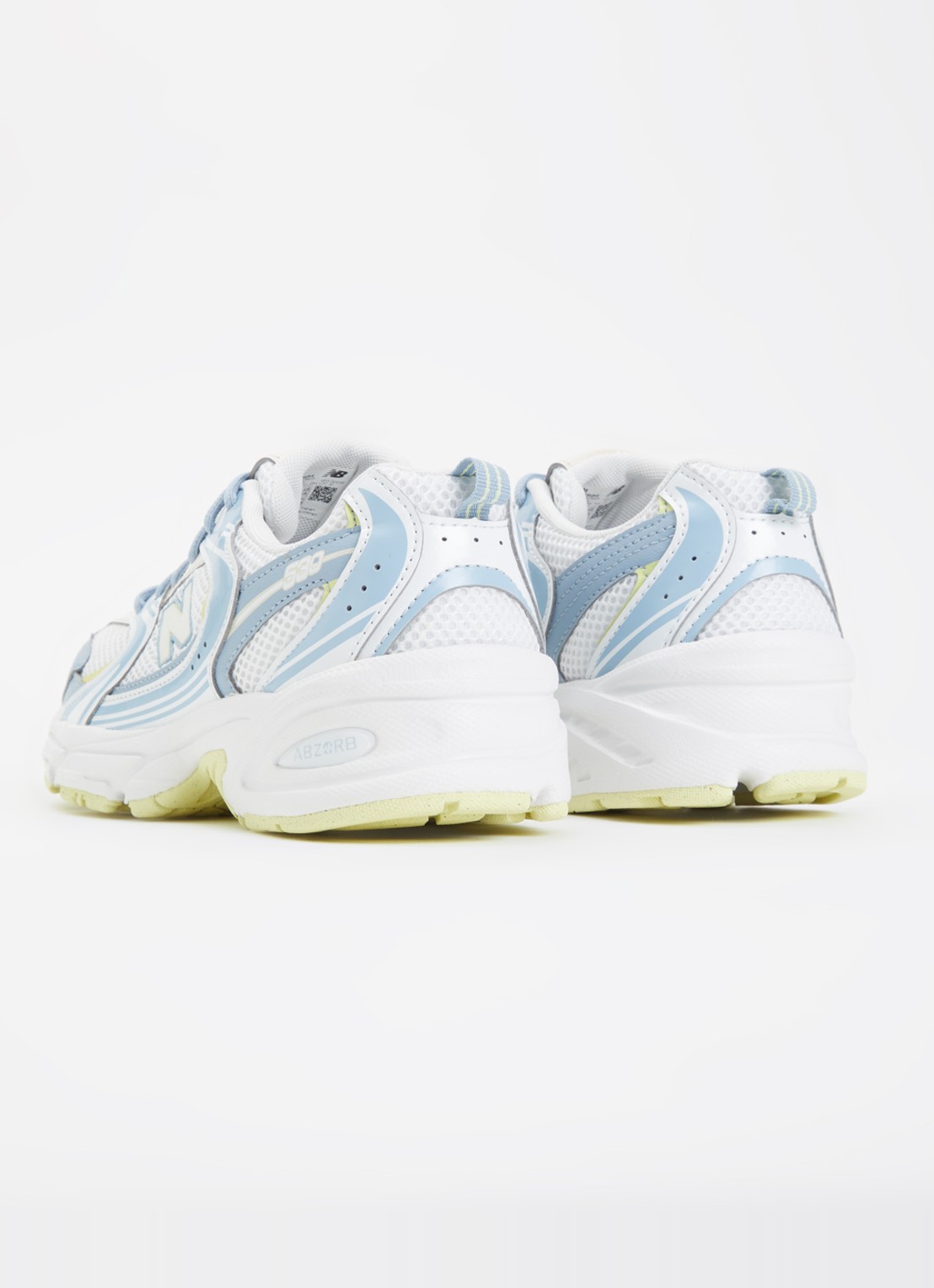 New Balance 530 sneaker van mesh met logo - achterkant 3 lichtgrijs