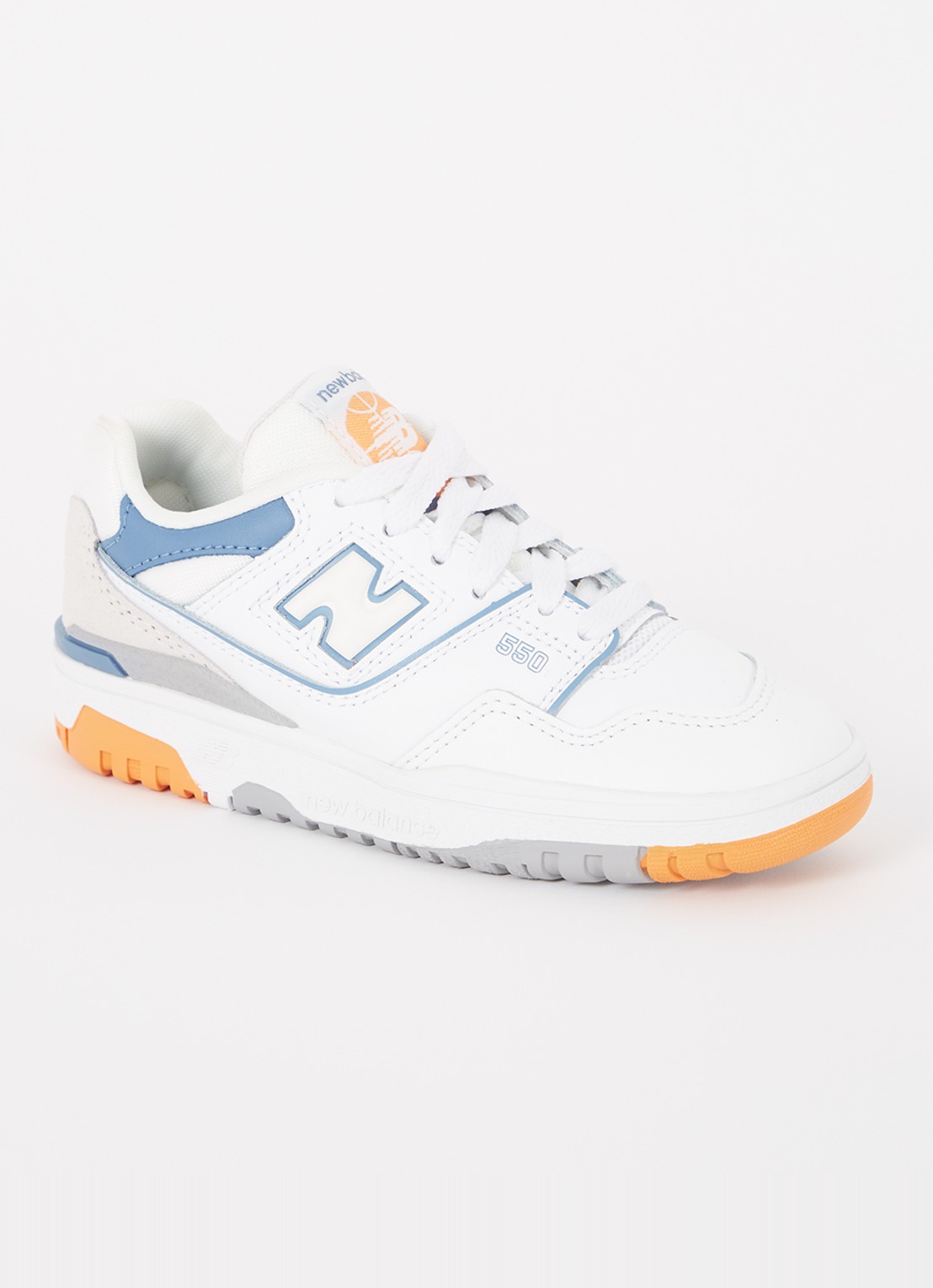 New Balance 550 sneaker met logo - voorkant 3 wit