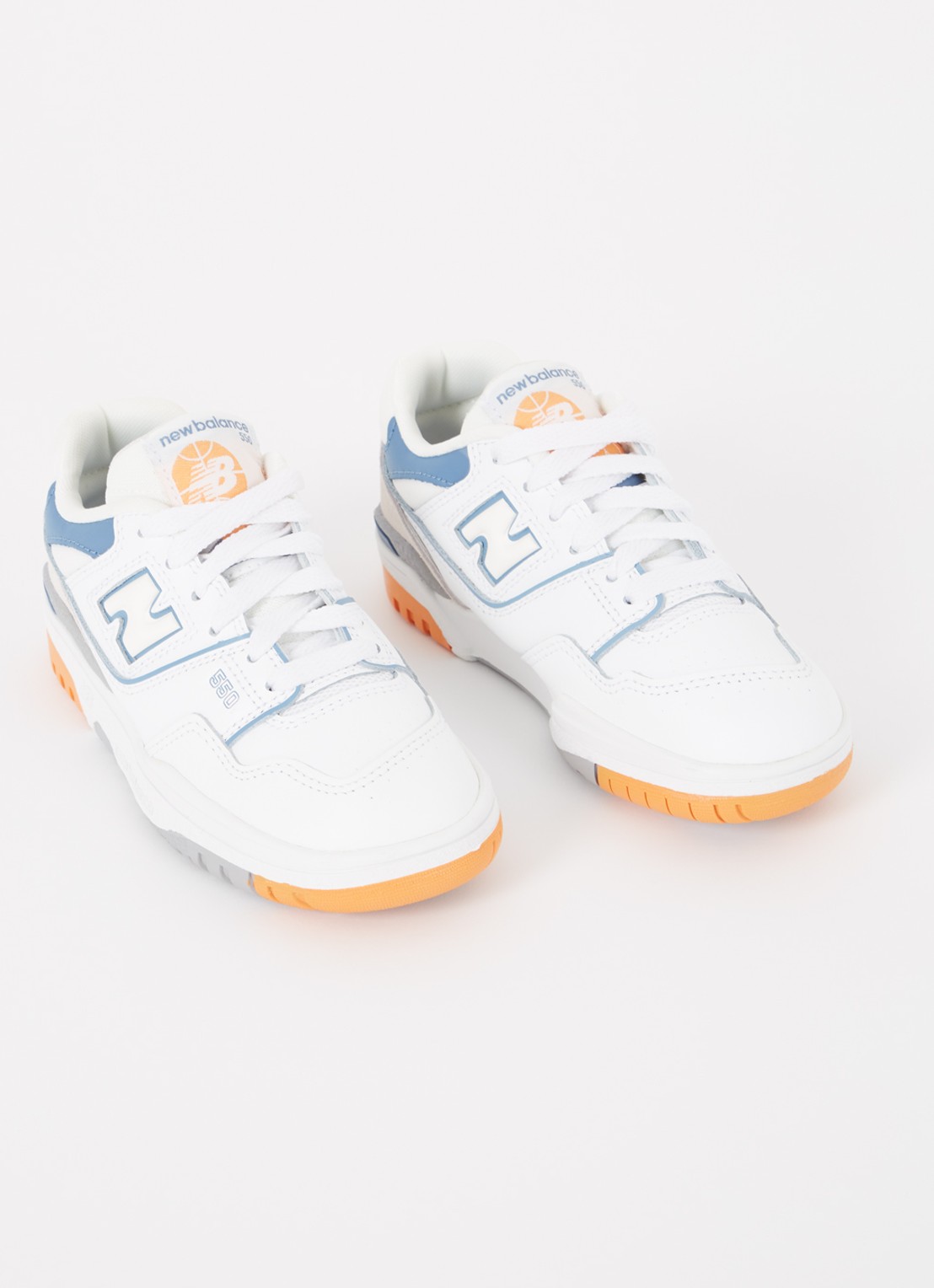 New Balance 550 sneaker met logo - voorkant 4 wit