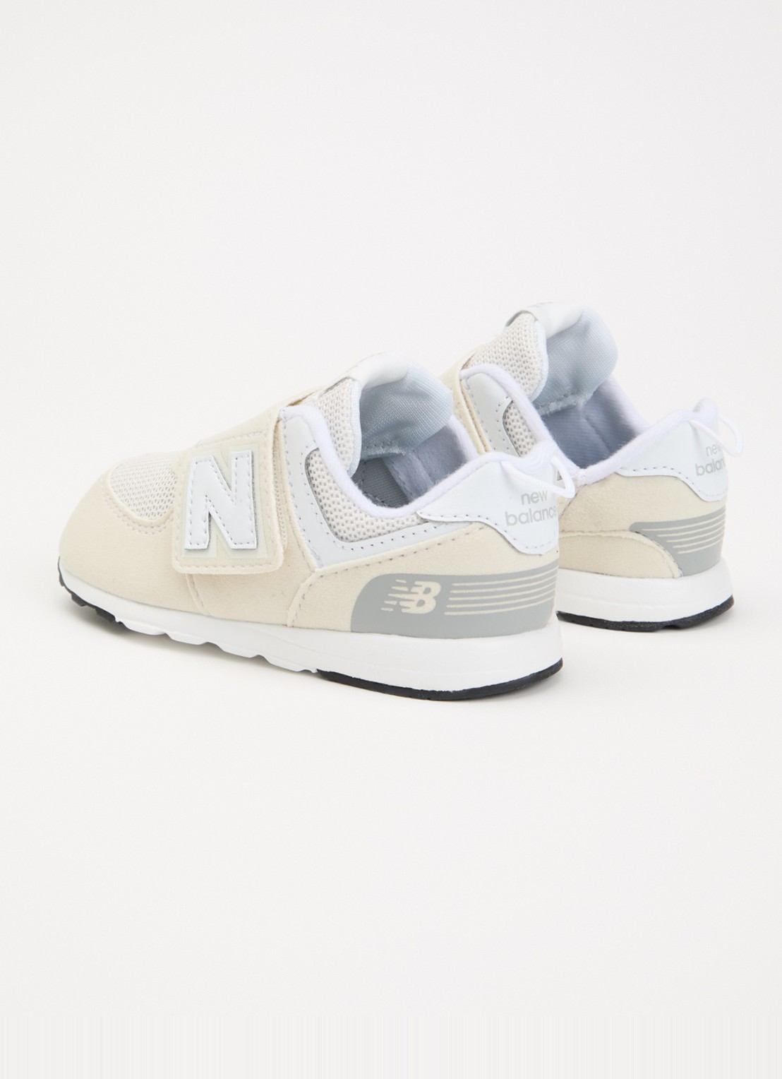 New Balance 574 sneaker met logo - achterkant 2 beige