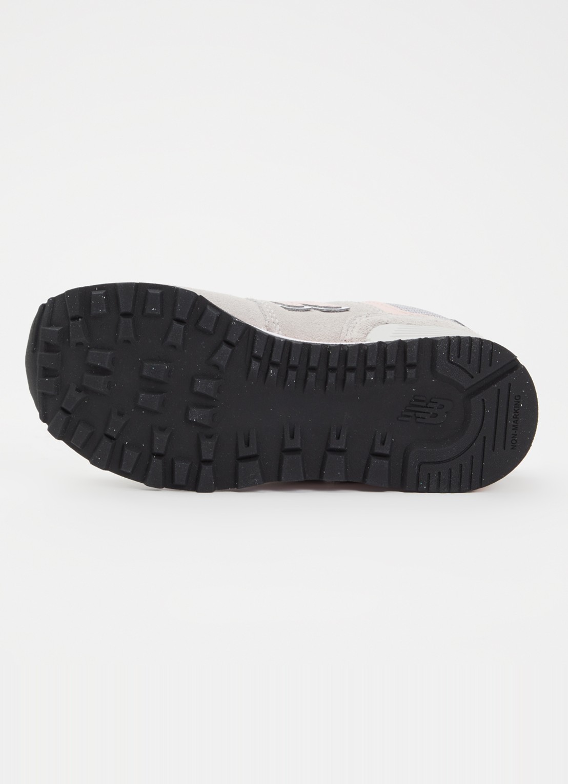 New Balance 574 sneaker met suède details - detail 4 grijs