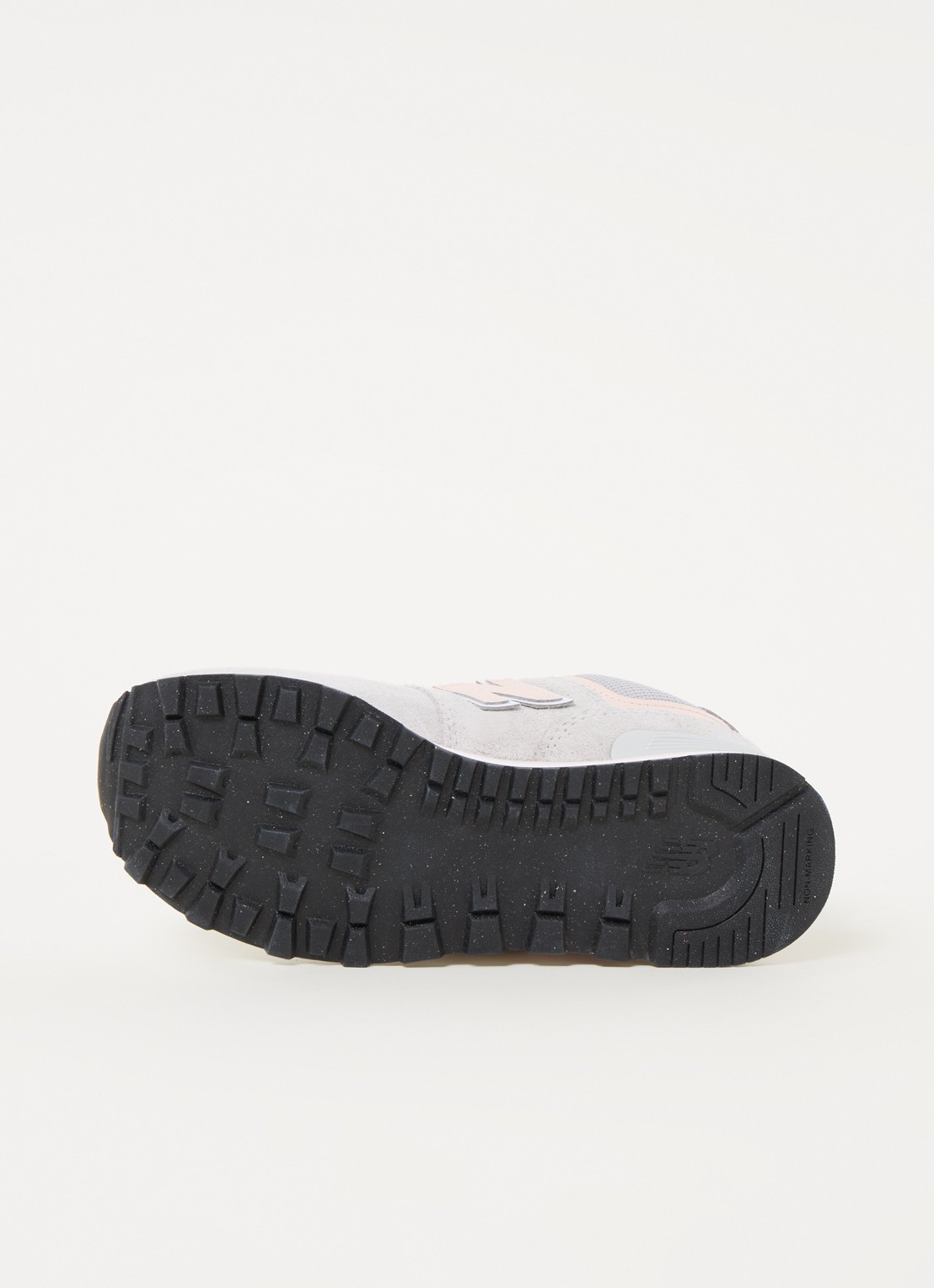 New Balance 574 sneaker met suède details - detail 4 lichtgrijs