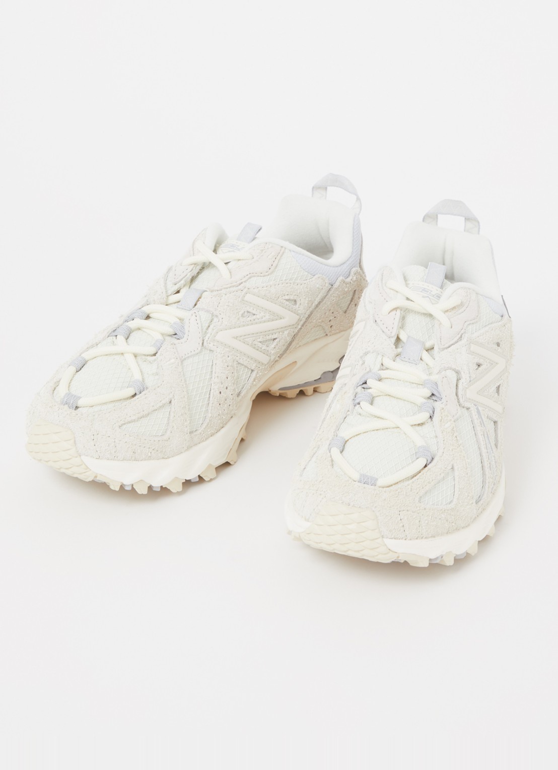 New Balance 610 sneaker met nubuck details - detail 4 gebroken wit