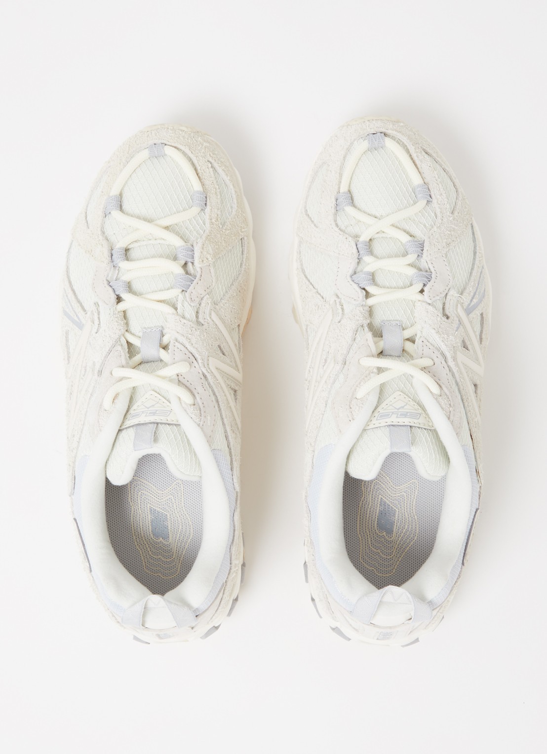 New Balance 610 sneaker met nubuck details - detail 5 gebroken wit
