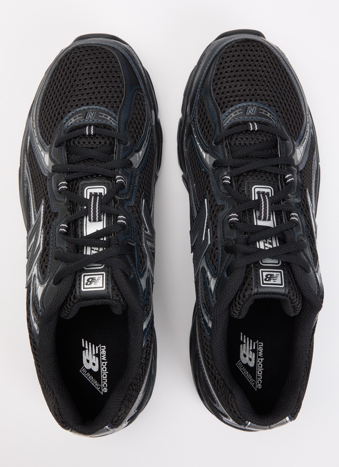 New Balance 740 sneaker met details van mesh met logo  - detail 3 zwart