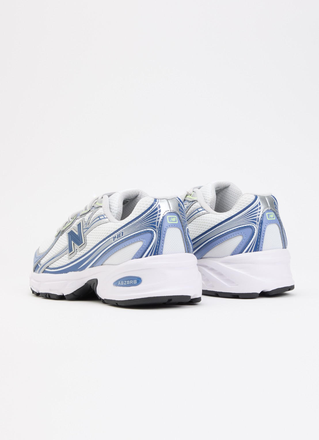 New Balance 740 sneaker met logo  - achterkant 5 blauw
