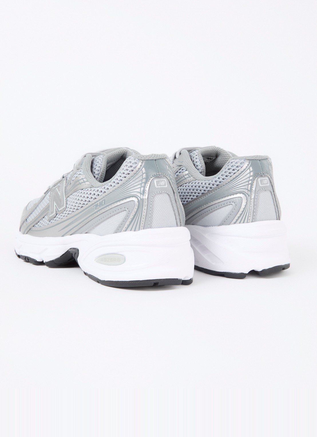 New Balance 740 sneaker met mesh details - achterkant 6 zilver